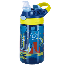 Детска бутилка Gizmo Flip, морско синя с космически кораби 1000-0742