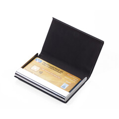 Калъф за карти RFID защита Troika-MARBLE SAFE, черен CCC07/BK