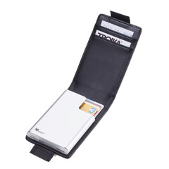 Калъф за карти с RFID защита Troika-BLACK&SILVER CCC83/BK