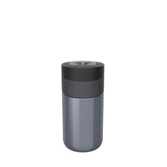 Термочаша ​от неръждаема стомана Kambukka Etna с термокапак 3 в 1 Snapclean®, 300 мл, синя стомана 11-01003