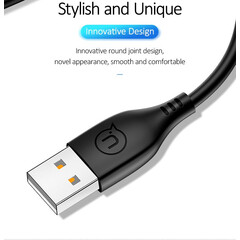 Кабел Usams U18 Round Micro USB 1м, черен SJ268USB01