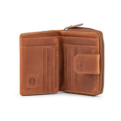 Кожен портфейл Klondike Lisa, дамски, коняк KD1044-04