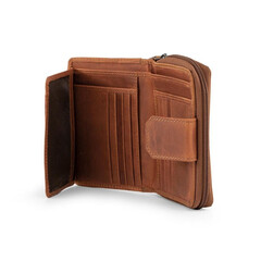 Кожен портфейл Klondike Lisa, дамски, коняк KD1044-04
