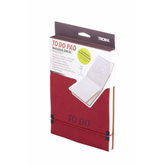 Бележник с ластик Troika-NOTES & TODO A6, червен NTD25/RD