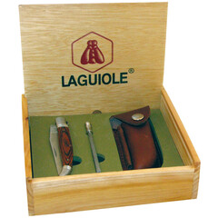 Комплект нож, точило и калъф LAGUIOLE FOLDABLE KNIFE+GRINDER+LEATHER POUCH 40268068