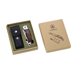 Сгъваем нож LAGUIOLE HUNTING FOLDABLE KNIFE & LEATHER POUCH 40268457