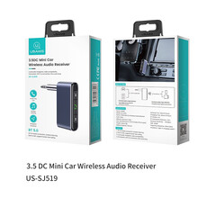 Безжичен аудио приемник за кола USAMS 3.5 DC Mini Car Wireless Audio Receiver SJ519 SJ519JSQ01
