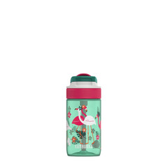 Детска бутилка за вода от тритан, 400 мл, Kambukka Lagoon, без ВРА, Pink Flamingo 11-04038