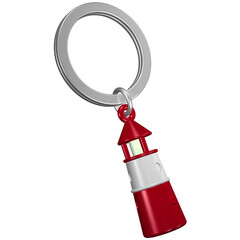 Ключодържател Metalmorphose Lighthouse Shiny red / white MTM070