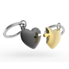 Ключодържател Metalmorphose, Heart Puzzle MTM306-01