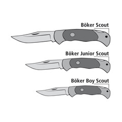 Джобен нож Boker Solingen Scout Buffalo 112007