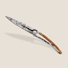 Джобен нож Deejo Deejo 37g, Juniper wood / Climbing 1CB000031