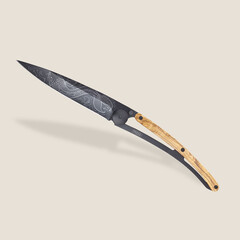 Джобен нож Deejo Deejo 37g, Olive wood / Pisces 1GB000186