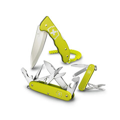 Швейцарски джобен нож Victorinox Pioneer X Alox Limited Edition 2023 Electric Yellow 0.8231.L23