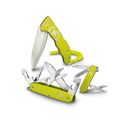 Швейцарски джобен нож Victorinox Hunter Pro Alox Limited Edition 2023 Electric Yellow 0.9415.L23