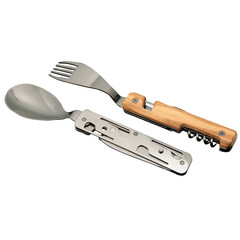 Комплект за хранене Akinod Multifunction Cutlery 13H25, Olive Wood A02M00001