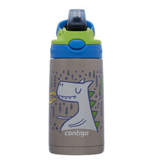 Детска бутилка CONTIGO Easy Clean, неръждаема стомана, 380 мл, Fire Dragon 2178082