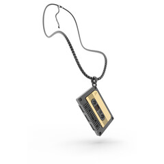 Колие с медальон Metalmorphose Music cassette necklace MTMJ311-01