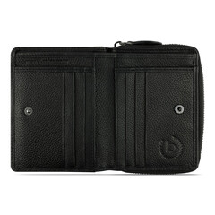 Дамски кожен портфейл Bugatti Bella Ladies Zip Wallet, RFID защита, черен