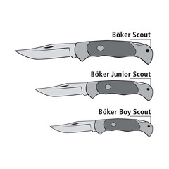 Джобен нож Böker Solingen Scout Solingen