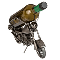 Метална поставка за вино Motorbike III