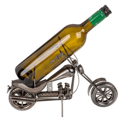 Метална поставка за вино Motorbiker II