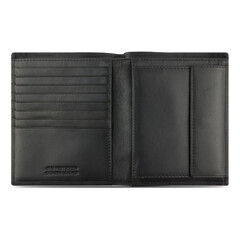 Кожен портфейл Bugatti Super Slim Vertical Wallet, черен