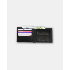 Кожен портфейл Swissbags, с монетник, черен