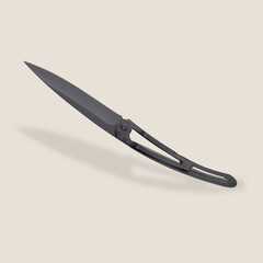 Джобен нож Deejo 37g, Dark grey aluminium / Illusions