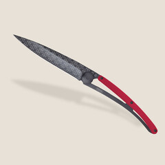 Джобен нож Deejo 37g, Red aluminium / Frieze