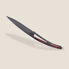Джобен нож Deejo 37g, Red aluminium / Frieze