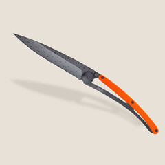 Джобен нож Deejo 37g, Orange aluminium / Parallel
