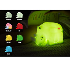 Акумулаторна нощна лампа Dhink® - Rhino, зелена