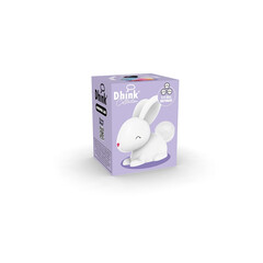 Нощна лампа Dhink® mini - Bunny, бяла
