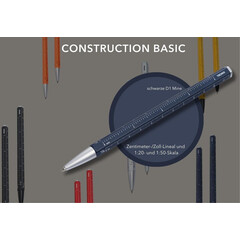Многофункционална химикалка Troika - CONSTRUCTION BASIC, синя