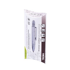 Многофункционална метална химикалка TROIKA LILIPUT TOOL PEN, сребриста