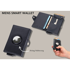 Калъф за карти Troika - MENS SMART WALLET, черен