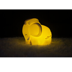 Акумулаторна нощна лампа Dhink® - Elephant, светлорозов
