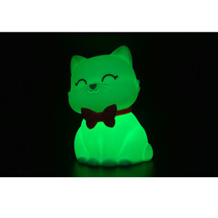 Нощна лампа Dhink® - Cat, бяла