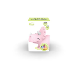 Акумулаторна нощна лампа Dhink® - Triceratops, розова