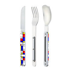 Комплект за хранене Akinod Straight Cutlery 12H34, Abstraction