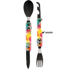 Комплект за хранене Akinod Multifunction Cutlery 13H25, Sunset