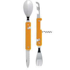 Комплект за хранене Akinod Multifunction Cutlery 13H25, Orange Aluminium