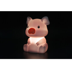 Нощна лампа Dhink® mini - Pig, розова