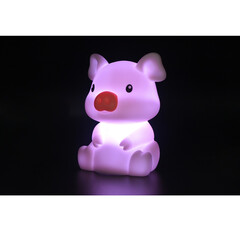Нощна лампа Dhink® mini - Pig, розова