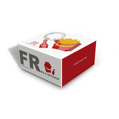 Ключодържател Metalmorphose French Fries With Ketchup bottle