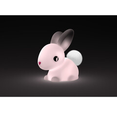 Нощна лампа Dhink® - Pink Bunny