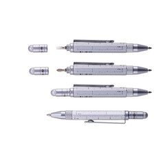 Многофункционална метална химикалка TROIKA LILIPUT TOOL PEN, жълта