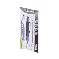 Многофункционална метална химикалка TROIKA LILIPUT TOOL PEN, жълта