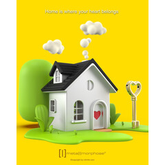 Ключодържател Metalmorphose Home Sweet Home